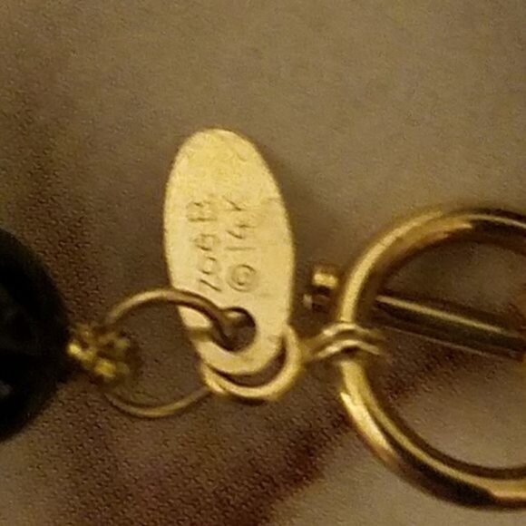 Zoe B 14k Onyx Chunky Necklace - Picture 2 of 7